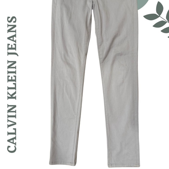 🛍️3/$40 Calvin Klein Light Grey Slim Fit Skinny Jeans - Women’s Size 6 - Picture 5 of 6